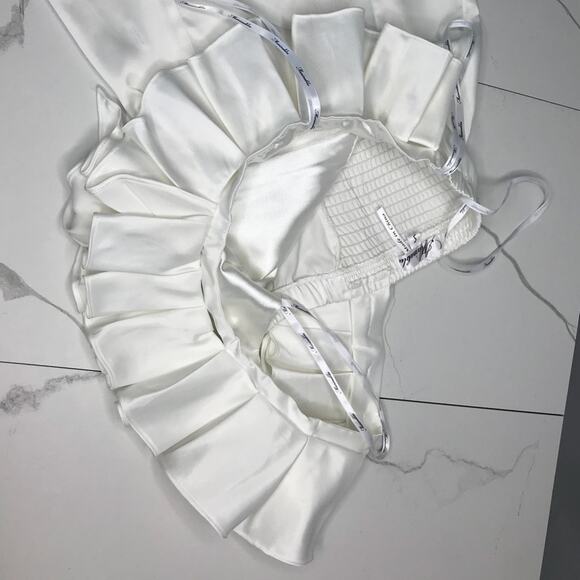 Marine blu one shoulder blouse - Picture 5 of 8